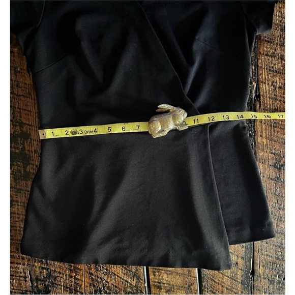 Ann Taylor women’s black wrap top size xsmall - Picture 11 of 12
